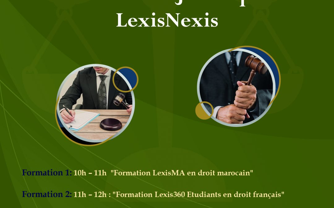 Formation en présentiel aux portails juridiques LexisNexis Le Mardi 22 Novembre 2022 à 10H00