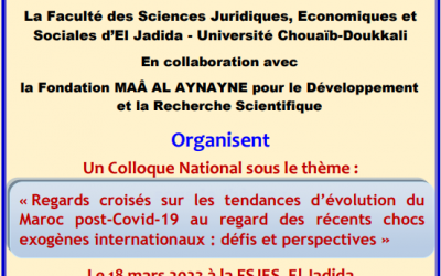 Regards croisés sur les tendances d’évolution du Maroc post-Covid-19 au regard des récents chocs exogènes internationaux