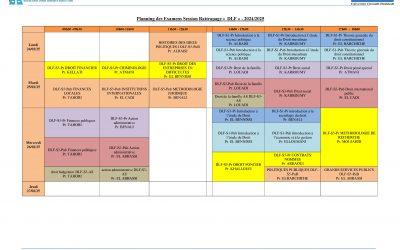 Planning des Examens Session Rattrapage S1/S3/S5 2024/2025