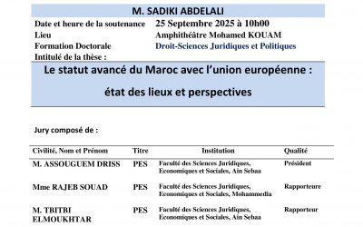 Avis de soutenance